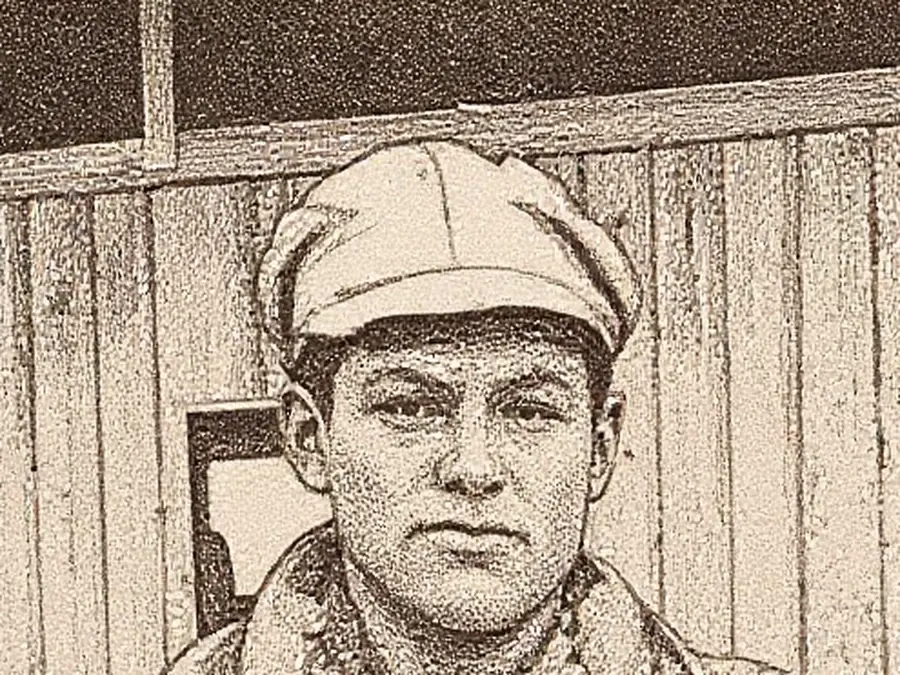 Froil&aacute;n Ladino, the conscript who carried the ball-stitch home to Mongu&iacute;, drawn from a photograph.