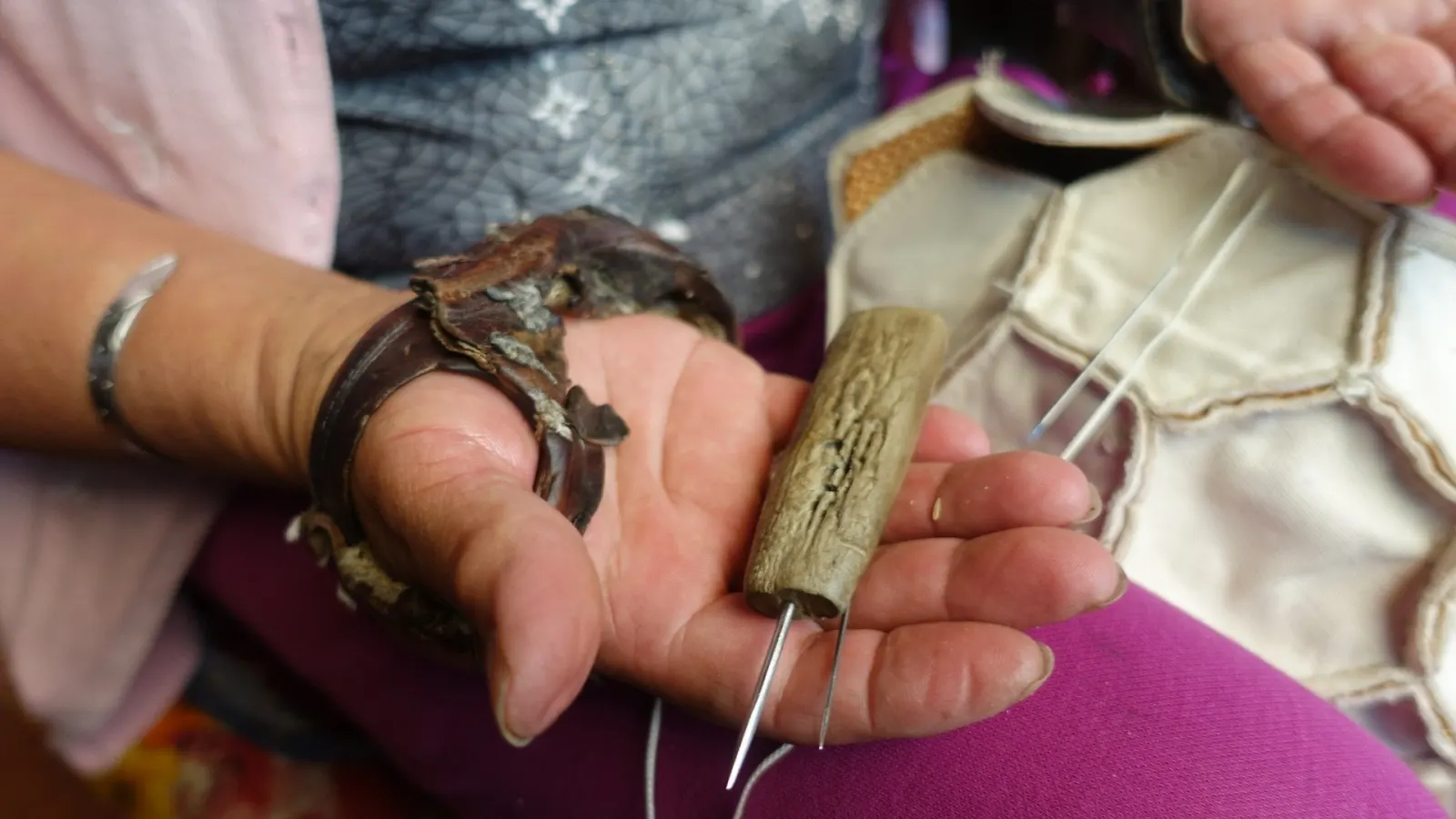 The Andean workshop where Hayworth balls are hand-stitched