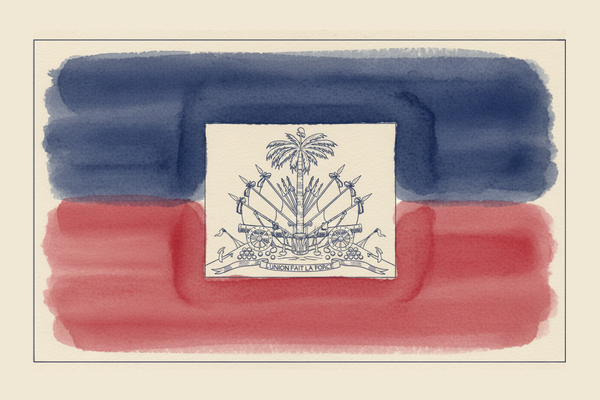 Flag of Haiti, the republic Joe Gaetjens played for